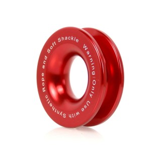 Truck Winch Snatch Recovery Ring for Soft Shackle ATV UTV Rcovery 41000 lb(Red)