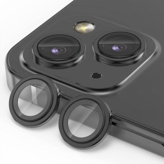 For iPhone 15 / 15 Plus ENKAY AR Anti-reflection Camera Lens Glass Full Film(Black)