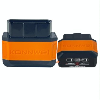 KONNWEI KW906 Bluetooth 5.0 Car OBD2 Scanner Support Android & iOS(Black Orange)