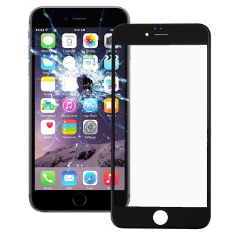 2 in 1 for iPhone 6 (Front Screen Outer Glass Lens + Frame)(Black)