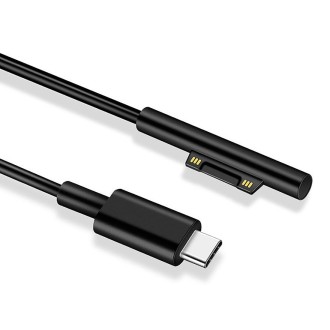 Surface Pro 7 / 6 / 5 to USB-C / Type-C Male Interfaces Power Adapter Charger Cable for Microsoft Surface Pro 7 / 6 / 5 / 4 / 3 