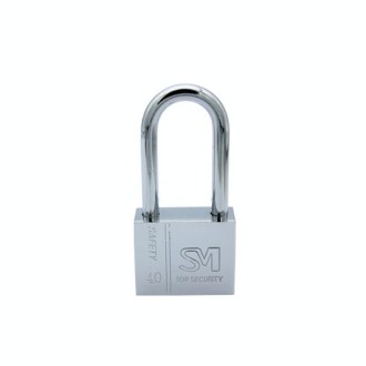 4 PCS Square Blade Imitation Stainless Steel Padlock, Specification: Long 40mm Open