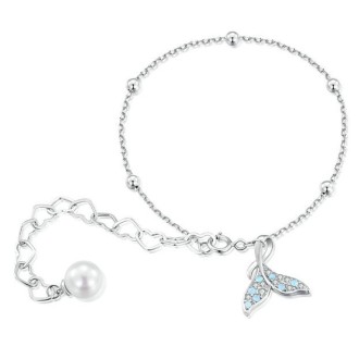 S925 Sterling Silver Blue Symphony Mermaid Bracelets