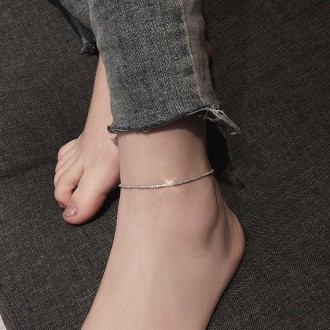 S925 Sterling Silver Gypsophila Beanie Ladies Bracelet, Specification:JL0004 Anklet