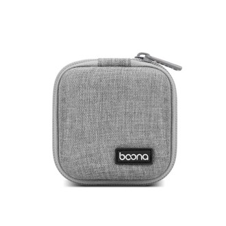 2 PCS Baona BN-F001 Headset Oxford EVA Storage Box Data Cable Charger Organizing Box(Gray)