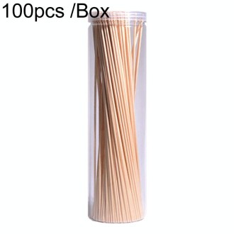 100pcs /Box 3mmx20cm Rattan Aromatherapy Stick Floral Water Diffuser Hotel Deodorizing Diffuser Stick(Wood Color)