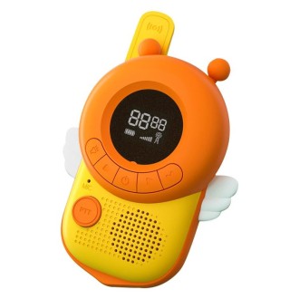 adj-847 Cartoon Bee-shaped Children Walkie-talkie Wireless 3km Call Outdoor Parent-child Interactive Toy with Flashlight & Anti-