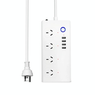 WiFi 10A SM-SO301-A 4 Holes + 4 USB 2000W Multi-purpose Smart Power Strip, AU Plug