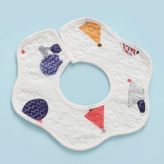 2 PCS Thin Cotton Gauze Waterproof Soft 360 Degree Rotating Baby Bib(Little Tree)