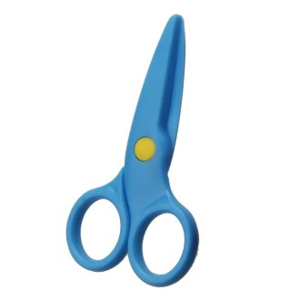 Mini Cute Safety Plastic Scissors Children Handmade Paper Cutting Tools(Blue)