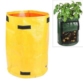 10 Gallons Potato Planting PE Bags Vegetable Planting Grow Bags Farm Garden Supplies, Size: 35cm x 45cm(Yellow)