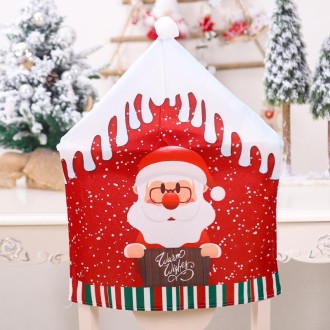 Christmas Cartoon Chair Cover Christmas Home Decoration(Santa Claus)