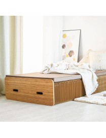 Creative Folding Single Bed, Size: Width: 200x90cm (Grey)