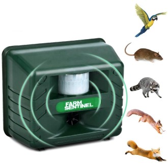 SK131 Garden Outdoor Ultrasonic Rat Repeller Snake Repelle Farm Animal Driving Device(US Plug)