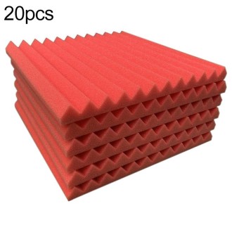 20 PCS Mushroom Head Style Recording Studio Drum Video Room Sound Insulation Board Silencer Cotton(Red)