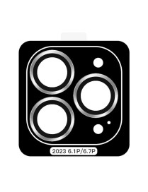 For iPhone 15 Pro Max TOTU PG-4 Golden Shield Series Metal Frame Lens Protector(Sliver)