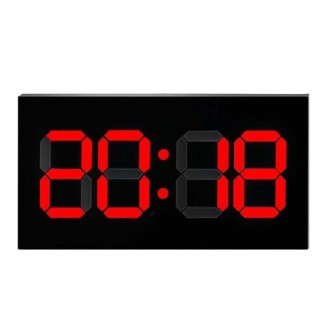 Creative Wall Clock Alarm Clock Simple Remote Control Perpetual Calendar Electronic Clock US Plug, Style:Single-sided Remote Con