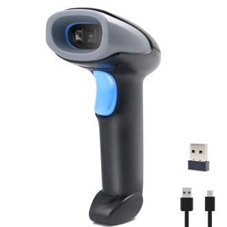 QR Code Scanner Mobile Phone Screen Supermarket Cashier Scanner, Model: Wireless