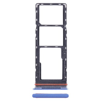 For Infinix Note 11i SIM Card Tray + SIM Card Tray + Micro SD Card Tray (Blue)