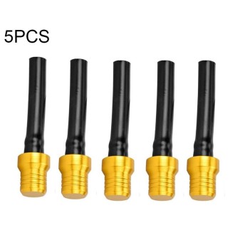 5 PCS Universal Motorcycle Tank Gas Fuel Cap Valve Vent Breather Hose Tube(Yellow)