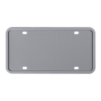 2 Sets Waterproof Rustproof Non-damaging Car Paint Silicone License Plate Frame, Specification: US Gray