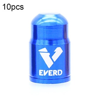 10 PCS EVERD ZH419 Mountain Road Bike Aluminum Alloy Air Mouth Cap Car Tire Dust Door Cover, Colour: Schrader (Blue)