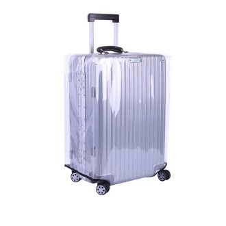 30 Inch Rimless Transparent Waterproof PVC Trolley Suitcase Cover Dustproof Protective Cover
