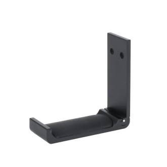 Headphone Bracket Internet Cafe Monitor Earphone Hanger Desktop Earphone Display Stand, Style: Paste Screw Type (Black)