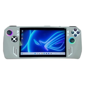 For ASUS ROG Ally Handheld Game Console Silicone Drop-proof Protective Case All-inclusive Case(Grey)