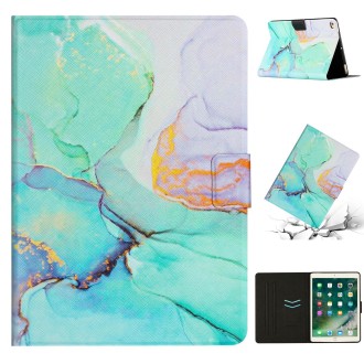 Marble Pattern Smart Leather Tablet Case For iPad Air / Air 2 / 9.7 2018 / 2017(Green)