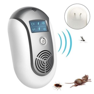 Electronic Pest Control Ultrasonic Pest Repeller(Grey)