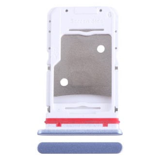 For Infinix Hot 20 5G X666 SIM Card Tray + SIM Card Tray + Micro SD Card Tray (Blue)