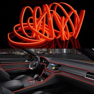 3m Cold Light Flexible LED Strip Light For Car Decoration(Orange Light)