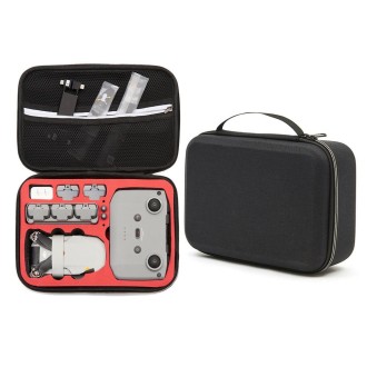 For DJI Mini 2 SE Shockproof Carrying Hard Case Storage Bag, Size: 21.5 x 29.5 x 10cm (Black Red)