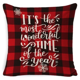 Christmas Decoration Linen Pillowcase Without Pillow Core, Size: 45 x 45cm(SDBZ-00124)