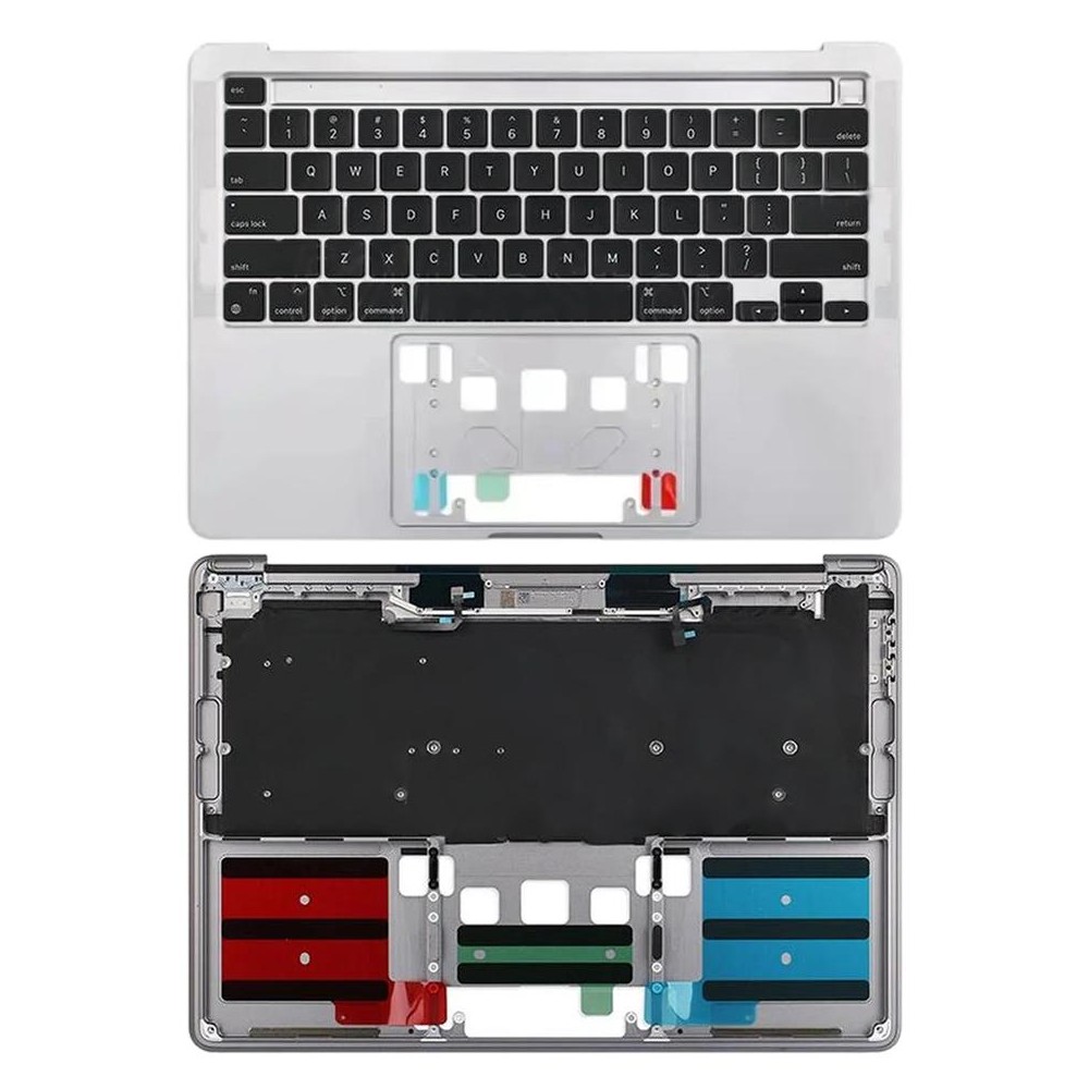 For Macbook Pro 13 inch 2021 A2338 C-side Cover + US Edition Key Board (Silver)