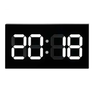 Creative Wall Clock Alarm Clock Simple Remote Control Perpetual Calendar Electronic Clock US Plug, Style:Single-sided Remote Con