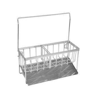 Stainless Steel Sponge Drainer Rack Multifunctional Storage Shelf, Style: Rag Model