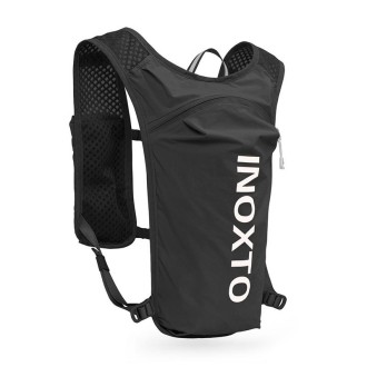 INOXTO 591 5L Multifunctional Marathon Outdoor Chest Hydration Backpack(Black and White)