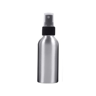 5 PCS Refillable Glass Fine Mist Atomizers Aluminum Bottle, 120ml(Black)