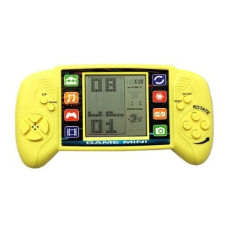 Large Screen Children Handheld Game Console Electronic Toys(Yellow)