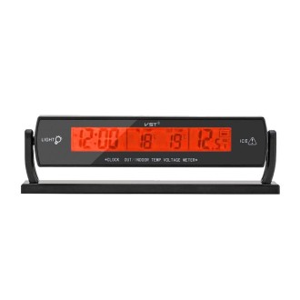 Car Digital Display Clock Luminous Electronic Thermometer Voltmeter(TS-7013V)