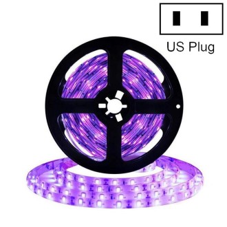 3528 SMD UV Purple Light Strip Epoxy LED Lamp Decorative Light Strip, Style:Bare Board 10m(US Plug)