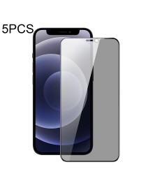 For iPhone 12 mini 5pcs DUX DUCIS 0.33mm 9H High Aluminum Anti-spy HD Tempered Glass Film
