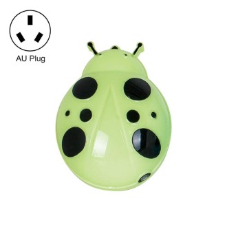 A62 Beetle Shape LED Night Light Plug-in Intelligent Light Control Sensor Light, Plug:AU Plug(Green)