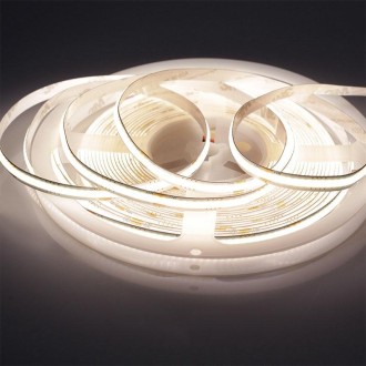 1m 24V 8mm Wide COB Adhesive Decorative LED Light Strip, Specification: 320 Beads-12W -90 Display(6000K)