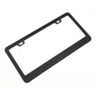 US Standard Stainless Steel License Plate Modified Frame With Diamonds, Color: Square Hole Black Diamond