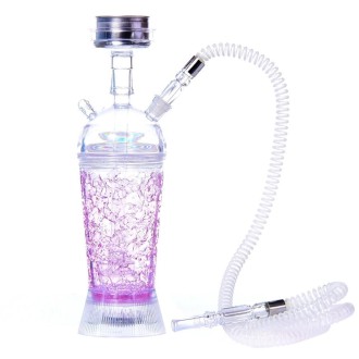 GDH-01 Acrylic Single Pipe Hookah Set (Purple)