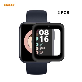 For Redmi Watch 2 PCS ENKAY Hat-Prince 3D Full Screen Soft PC Edge + PMMA HD Screen Protector Film