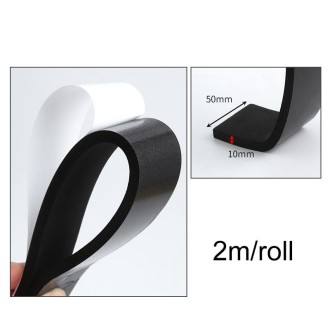 2m /Roll 5cm Width 10mm Thickness Foam Strips With Adhesive High Density Foam Closed Cell Tape Seal For Doors And Windows